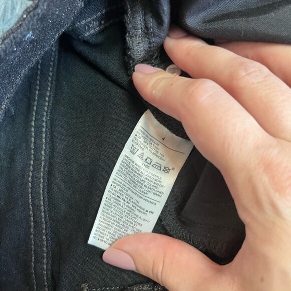 Old Navy Metallic Brown High-Waisted Shine OG Straight Ankle Jeans Size 4 - Picture 4 of 7